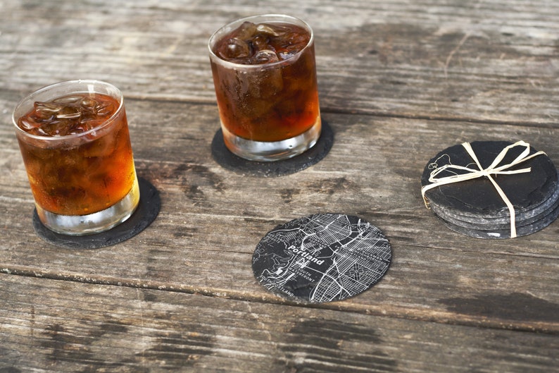 HometownGiftsCo City Map Coasters - Thumbnail 2