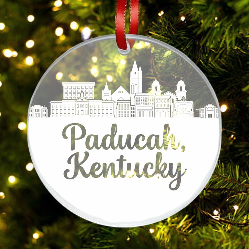 HometownGiftsCo Paducah KY Skyline Ornament
