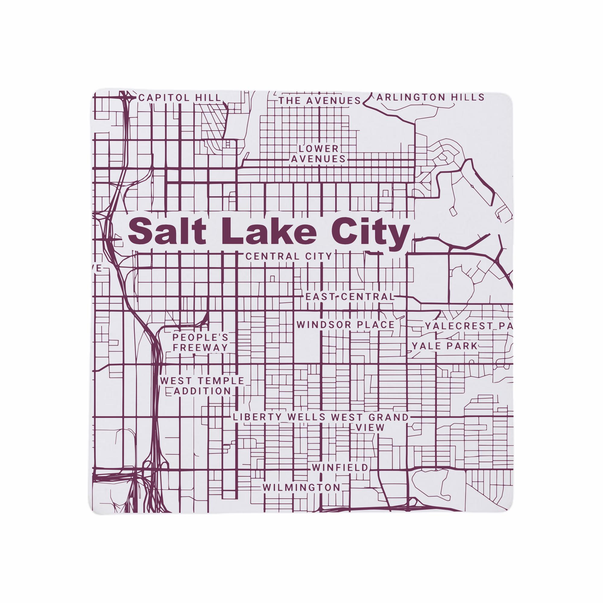 Discover Salt Lake City Utah Ceramic Coasters - Utah Home Decor & Gift Set