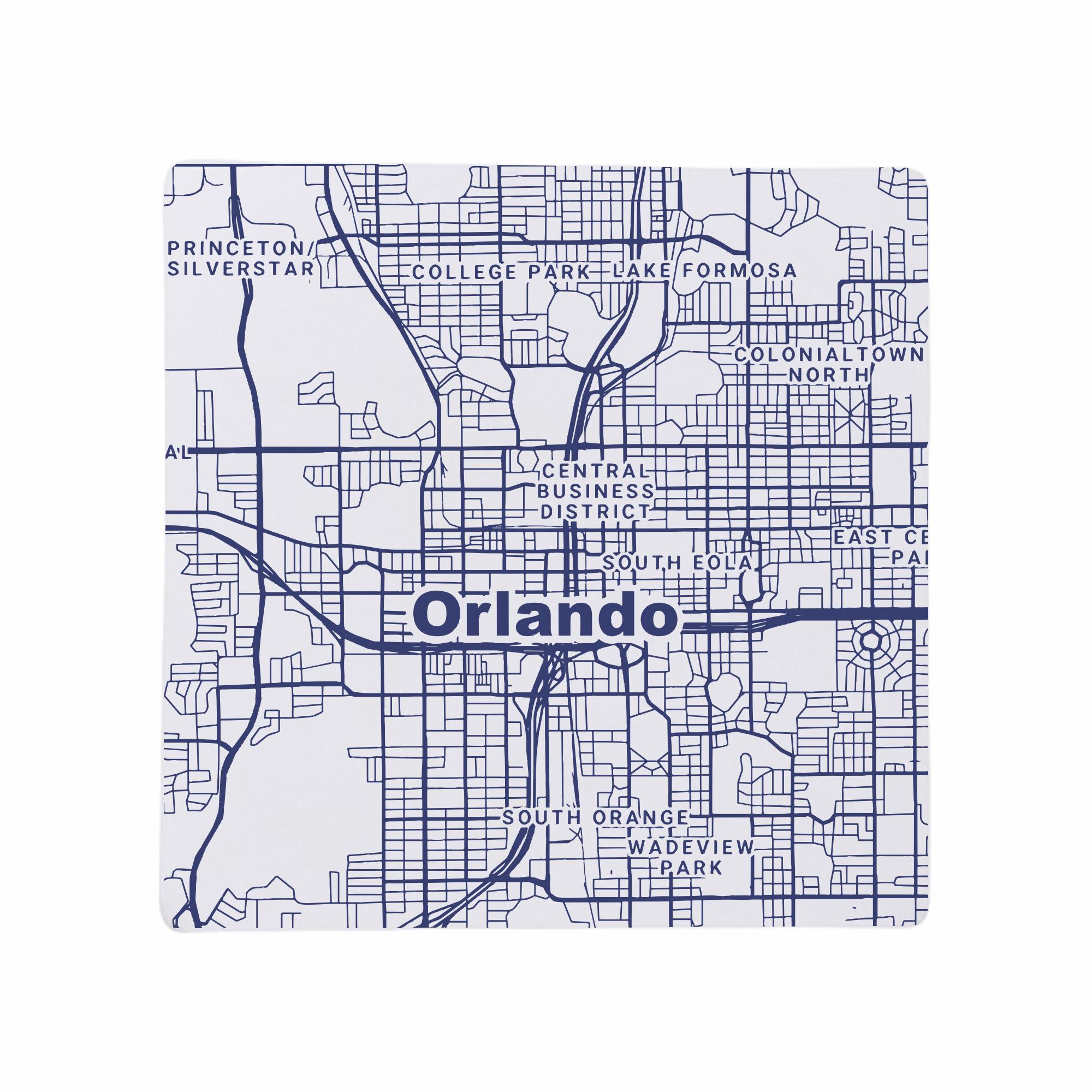 Discover Orlando FL Coasters Ceramic Set Florida Home Decor Travel Keepsake