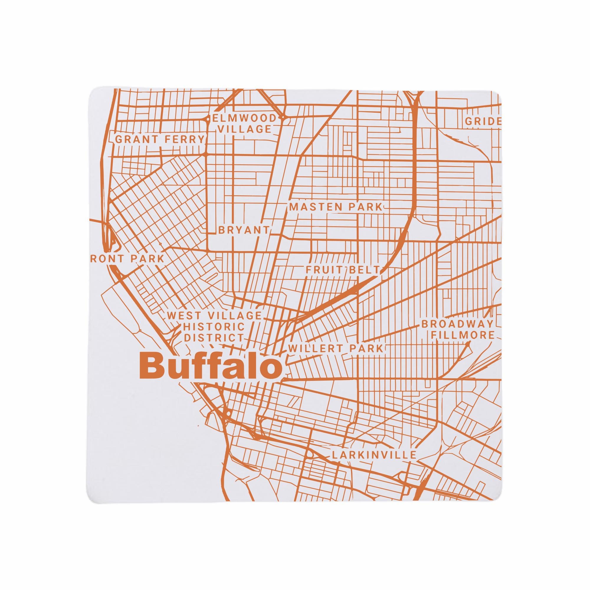 Discover Buffalo NY Coasters Ceramic Set - New York Home Decor and Gift