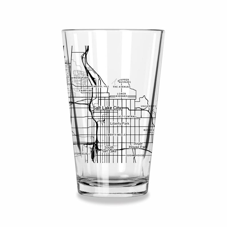 HometownGiftsCo City Map Pint Glass - Thumbnail 2
