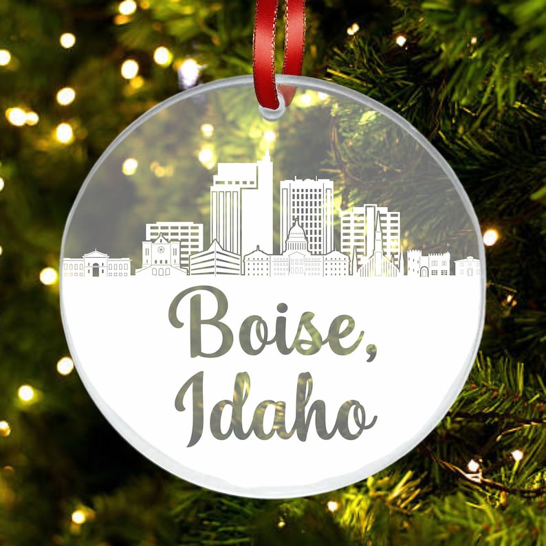 HometownGiftsCo Boise Skyline Ornament