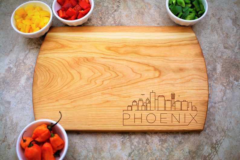 Phoenix Skyline Cutting Board