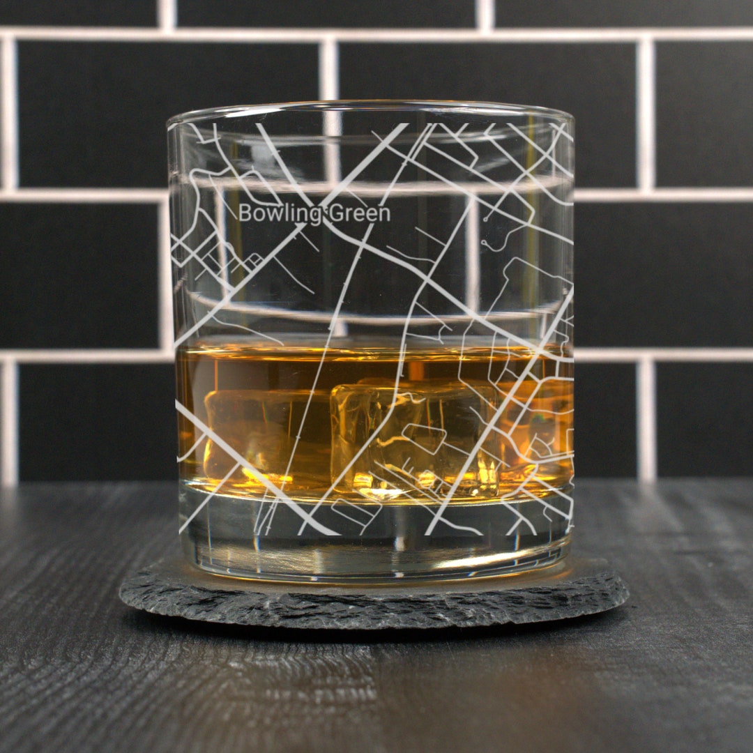 Bowling Green Whiskey Glass Bowling Green Rocks Glass Gift Etsy