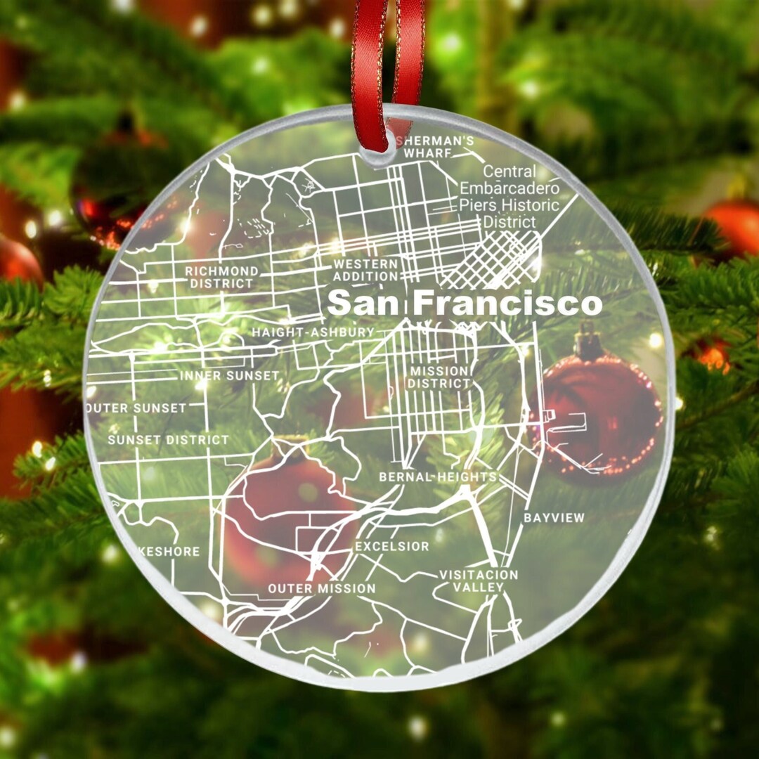 San Francisco Christmas Ornament 