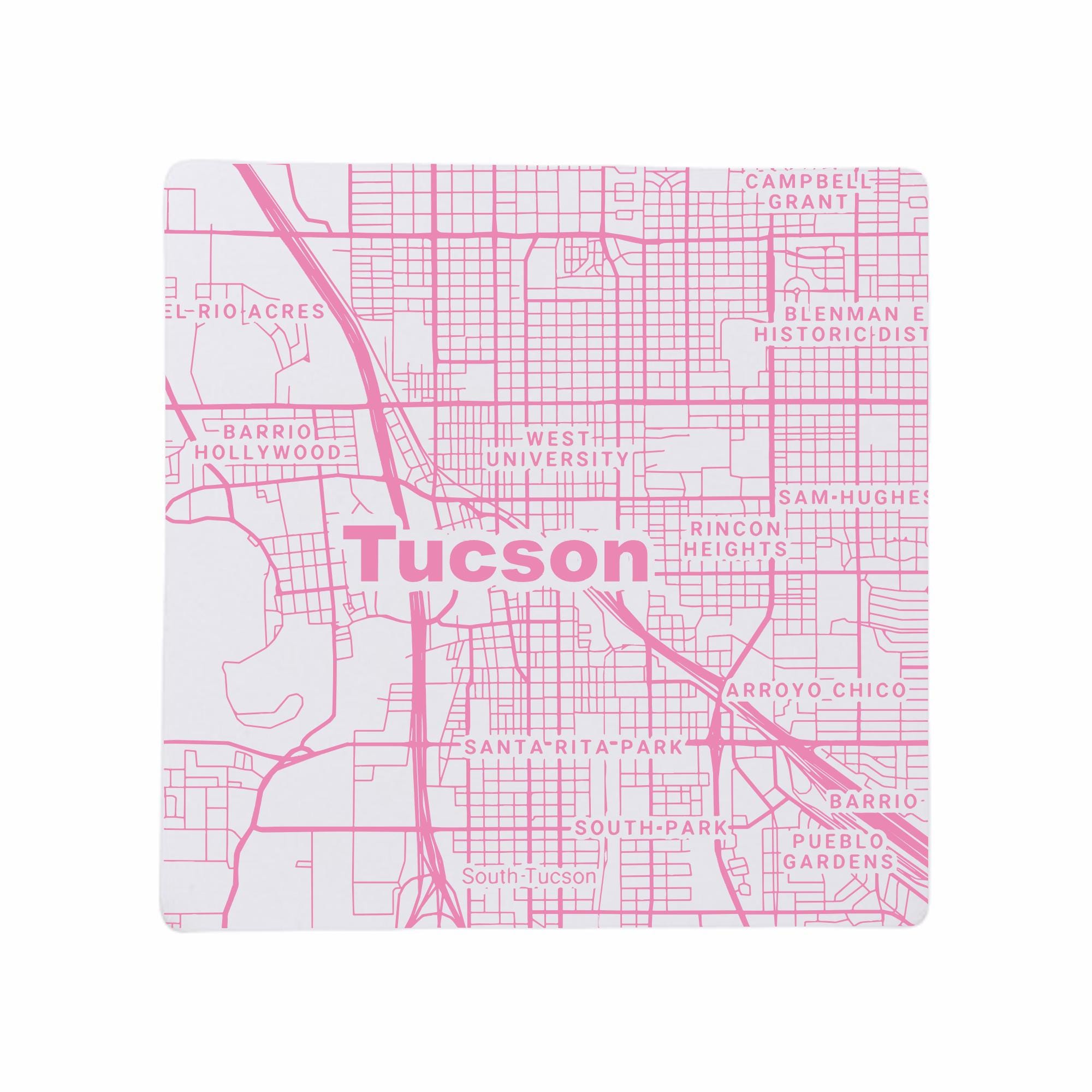 Discover Tucson AZ Coasters Arizonna Home Decor, AZ Gift, Travel Keepsake, Ceramic Coaster Set