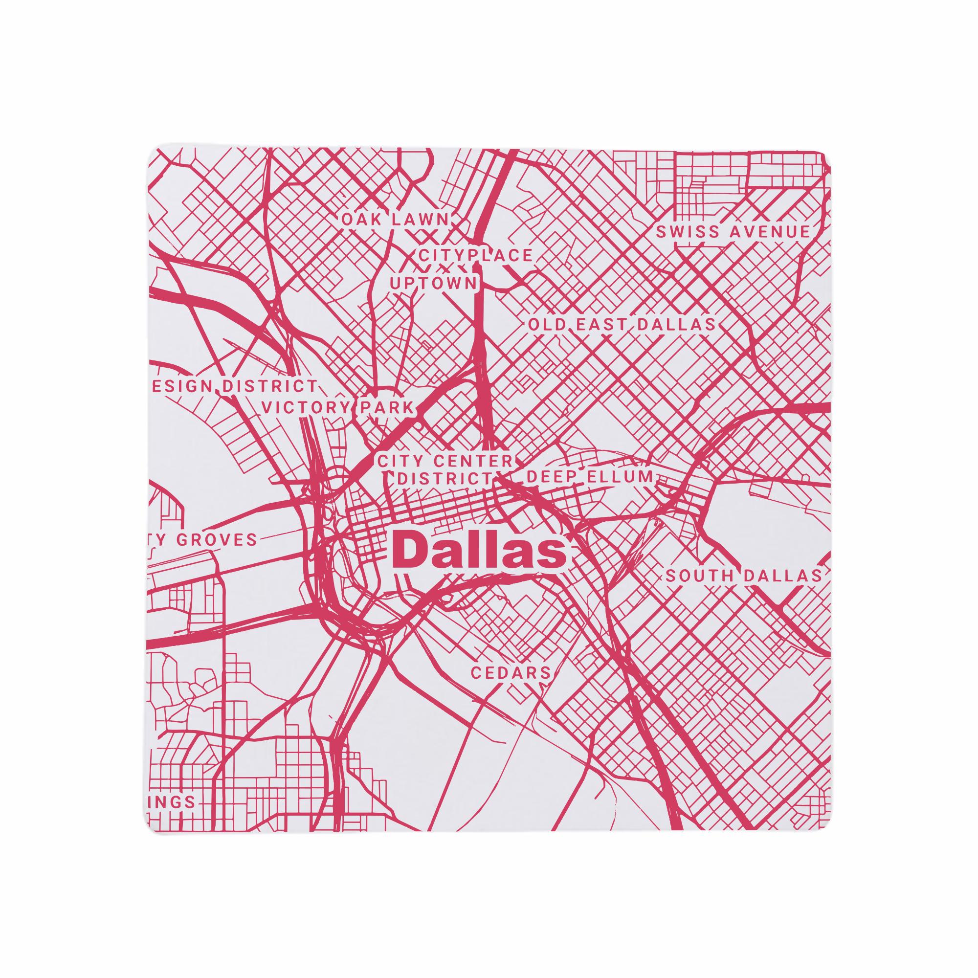 Discover Dallas TX Coasters Texas Home Decor, TX Gift, Travel Keepsake, Ceramic Coaster Set