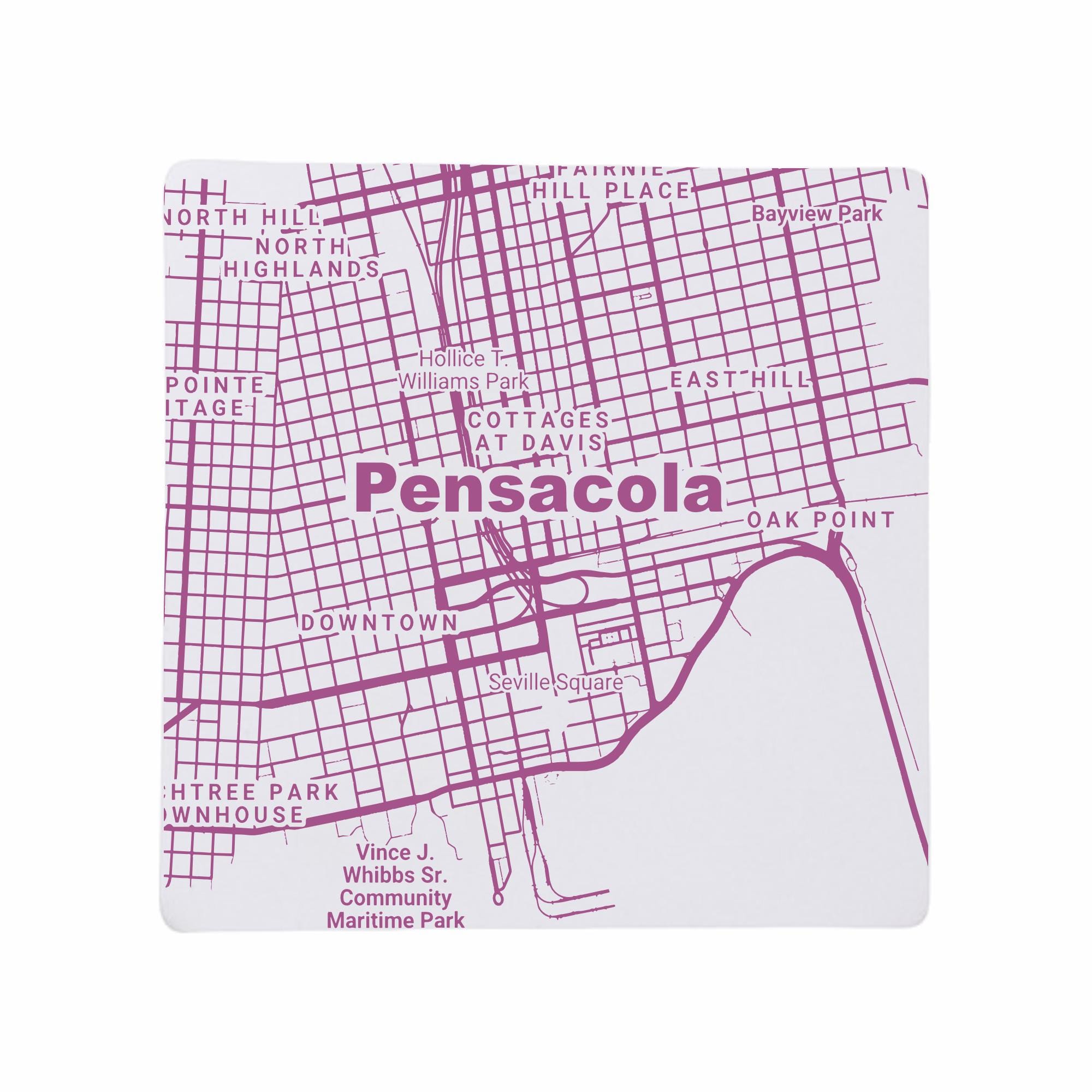 Discover Pensacola FL Ceramic Coasters – Florida Home Decor & Travel Keepsake Set