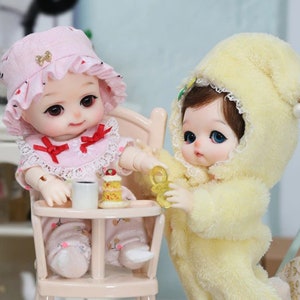 Tiny BJD Doll full set 1/8 baby BJD fullset toddler Posable Art doll Ball jointed dolls BJD body Bjd Resin jointed doll Birthday Gift girls