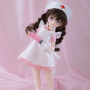 BJD Doll full set 1/4 BJD fullset Posable Art doll Ball jointed dolls BJD nurse outfit medical staff Birthday collectible toy Gift nurse