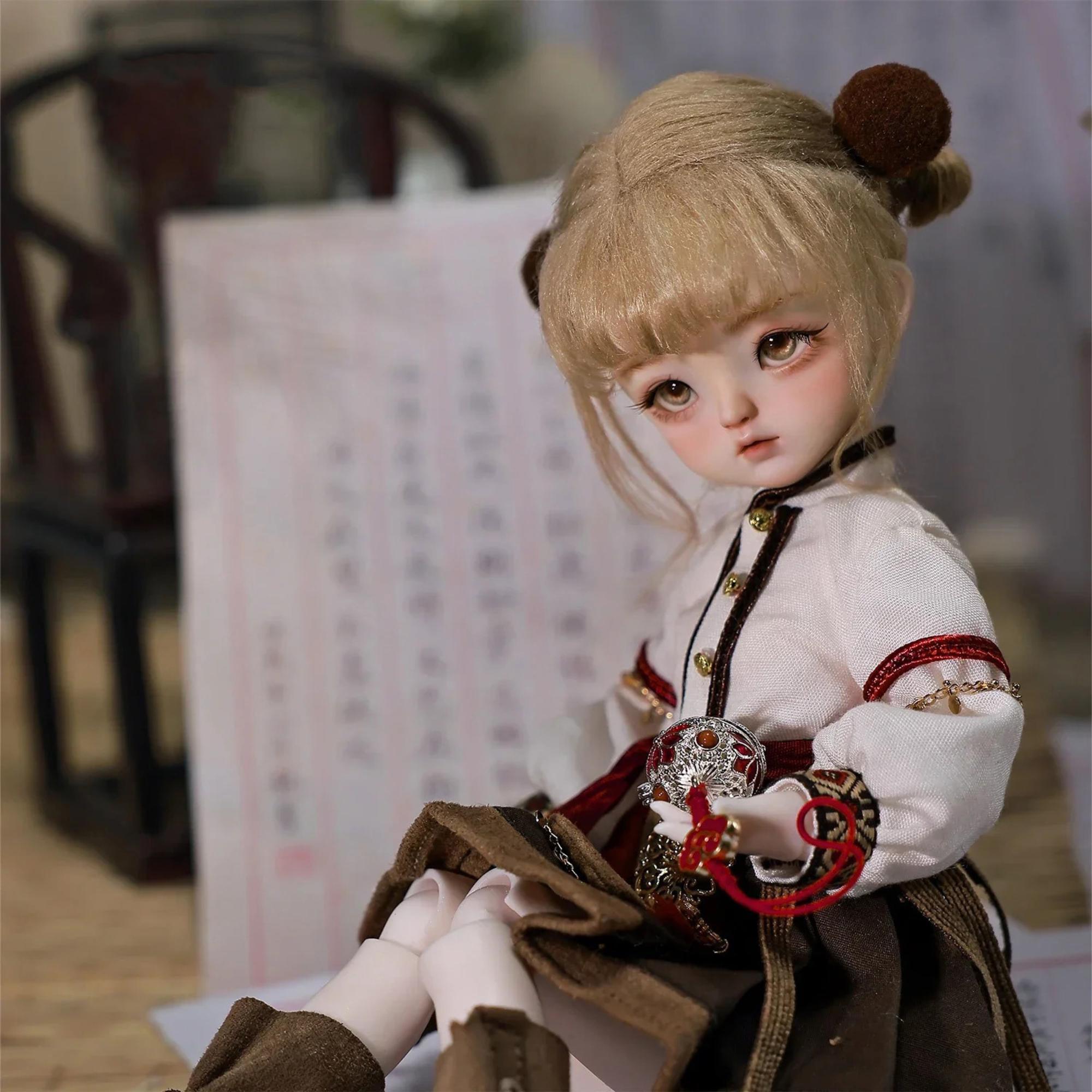 BJD – poupée articulée 1/6, ensemble complet avec vêtements à la mode, perruque douce, tête Vingl, corps de fichier, jouets pour filles, cadeau, série