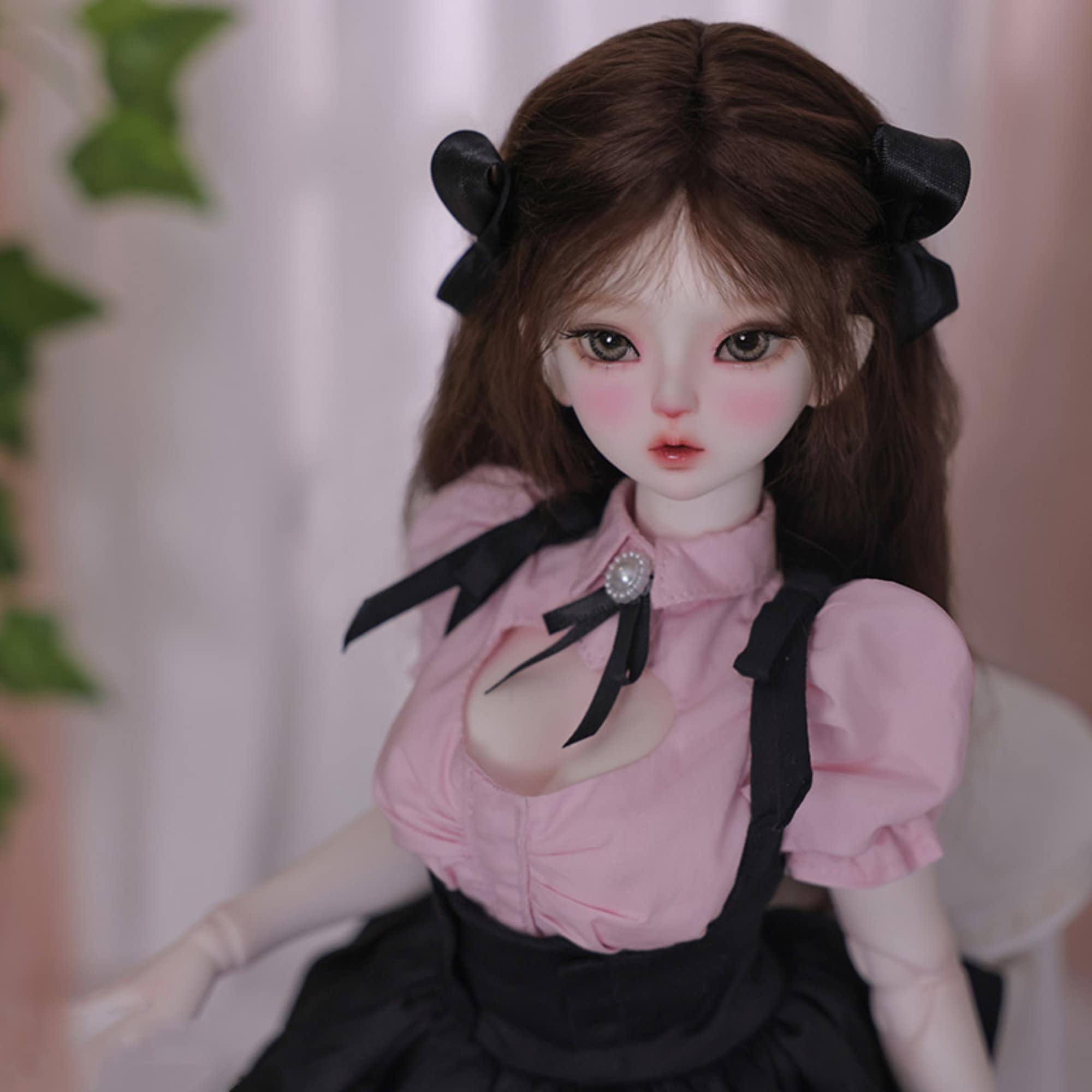 BJD Doll Full Set 1/4, Posable Resin Art Doll, Curvy Body, Bust
