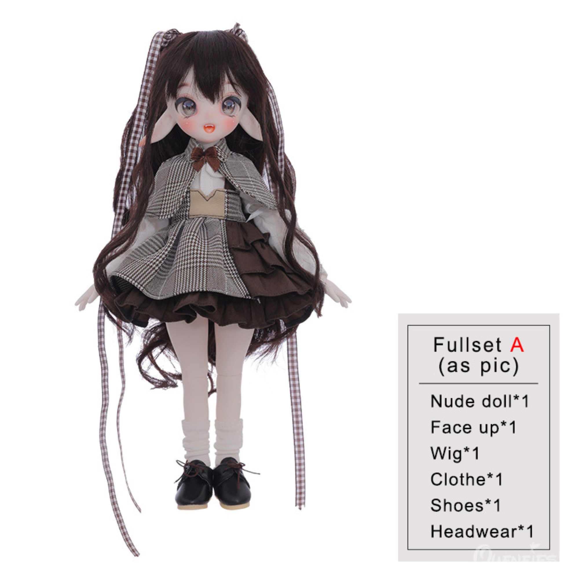 BJD Doll Full Set 1/6 BJD Fullset Posable Art Doll Ball
