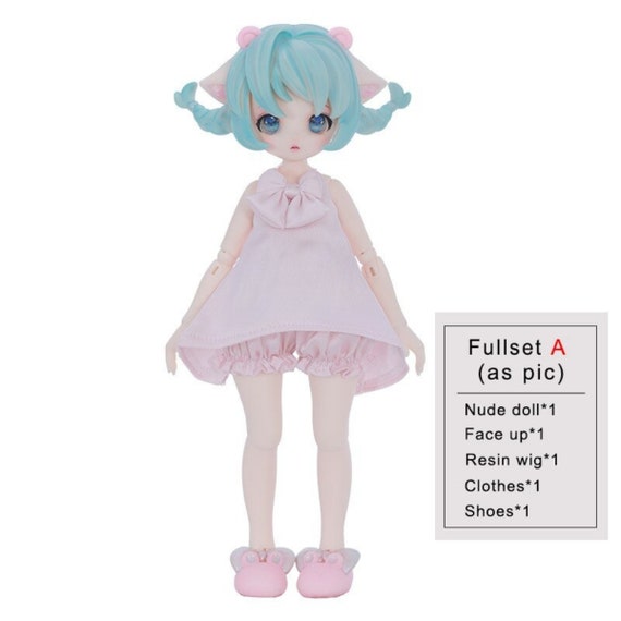 28cm Anime Doll Full Set 1/6 Bd Comic Doll with Clothes Girls Diy Dress Up  Toy Gifts