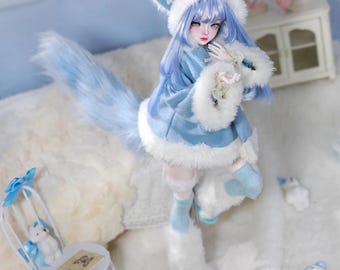 BJD Doll Full Set 1/4, Female Ball Jointed Fullset, Posable Resin