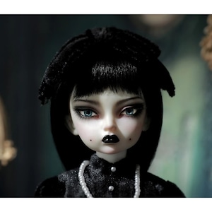 BJD Doll full set 1/4 BJD fullset Art doll Ball jointed dolls BJD gothic emo style outfit freckles Birthday collectible toy Gift girls