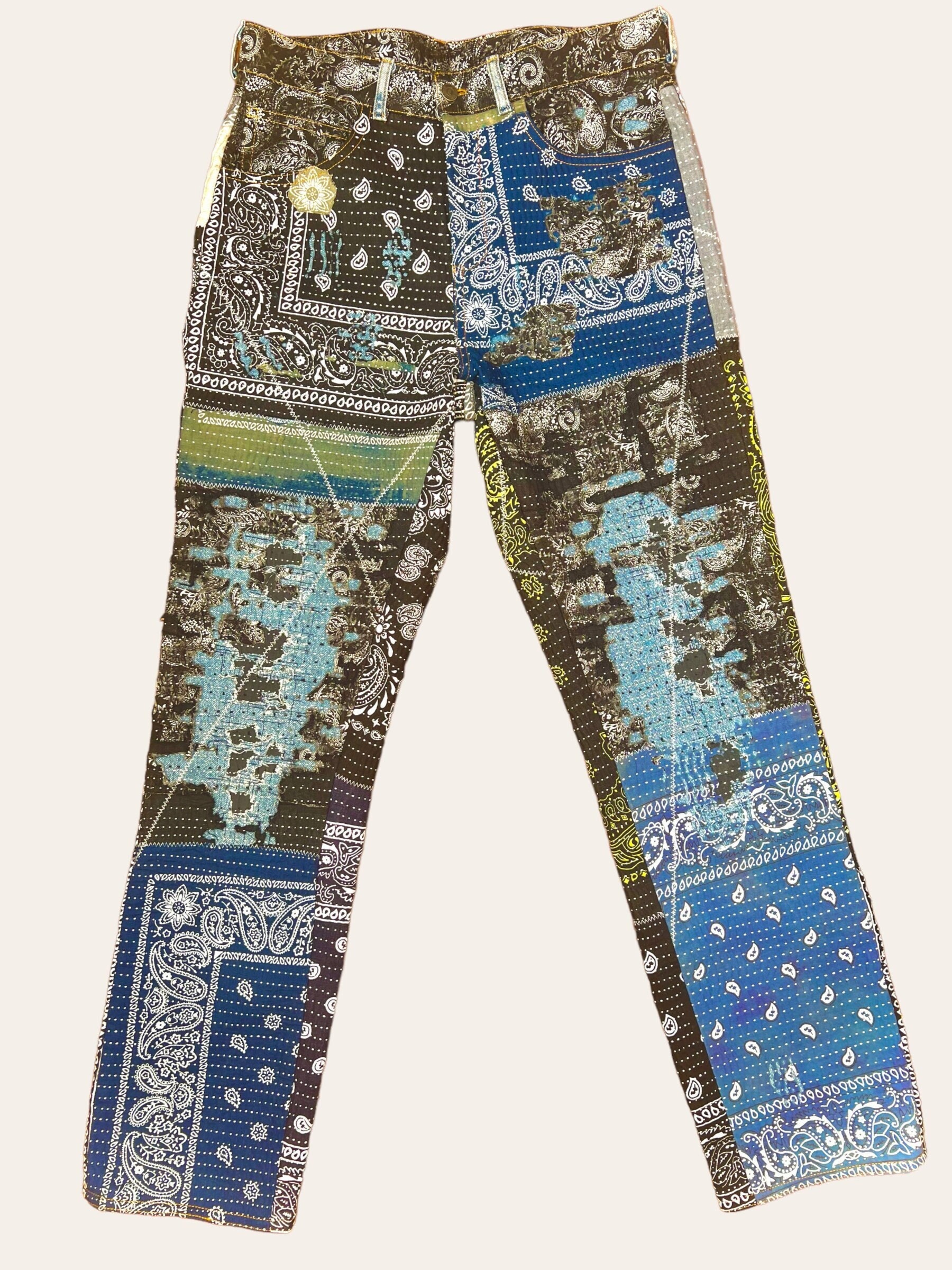 Bandana Patchwork Pants – DAXUEN | Streetwear & Aesthetics