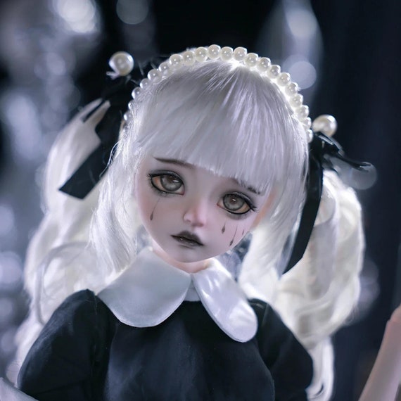 BJD Doll Full Set 1/4, Posable Resin Art Doll, Gothic Birthday