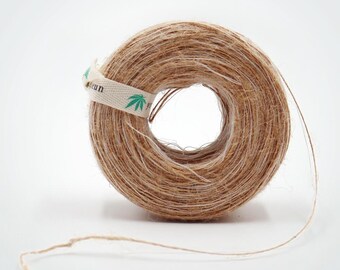 Crochet Fiber Arts 100% Hemp 2-ply Yarn Skein 250 Yards Natural Fine Twine Great for Kitting Craft Crochet Fiber Arts 100% Hemp 2-ply Yarn Skein 250 Yards Natural Fine Twine Great for Kitting Craft