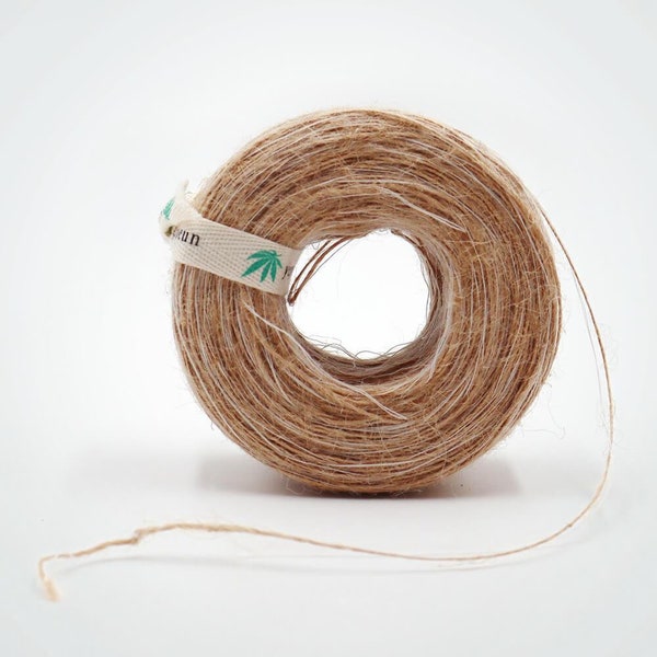 HEMP YARN 100% cannabis yarn, perfect for making scrubbers for dishes and bath, natural, eco-friendly, plastic free, zero waste