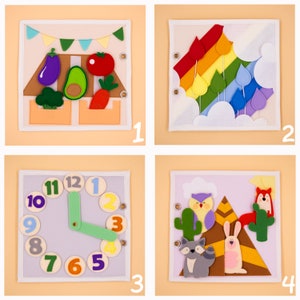 Extra activiteitenpagina&#39;s voor gepersonaliseerd rustig boek voor peuters, zacht babyboek, boek met viltdruk