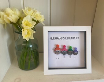 Personalised Grandchildren Are Such A Joy Rock Slate Photo Frame Rectangle 