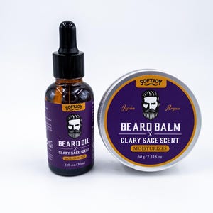 Beard Care Kit | Beard Oil | Beard Balm | Beard Gift Set | Ultimate Beard Kit | Beard Grooming Set | Beard Gifts For Men | Cary Sage Scent