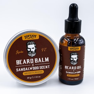 Beard Care Kit | Beard Oil | Beard Balm | Beard Gift Set | Ultimate Beard Kit | Beard Grooming Set | Beard Gifts For Men | Sandalwood Scent