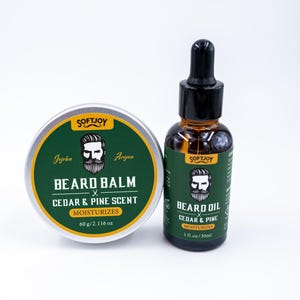 Beard Care Kit | Beard Oil | Beard Balm | Beard Gift Set | Ultimate Beard Kit | Beard Grooming Set | Beard Gifts For Men | Cedar Wood Scent