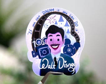 Walt Disney Quotes~ Disney waterproof sticker~ Disneyland sticker