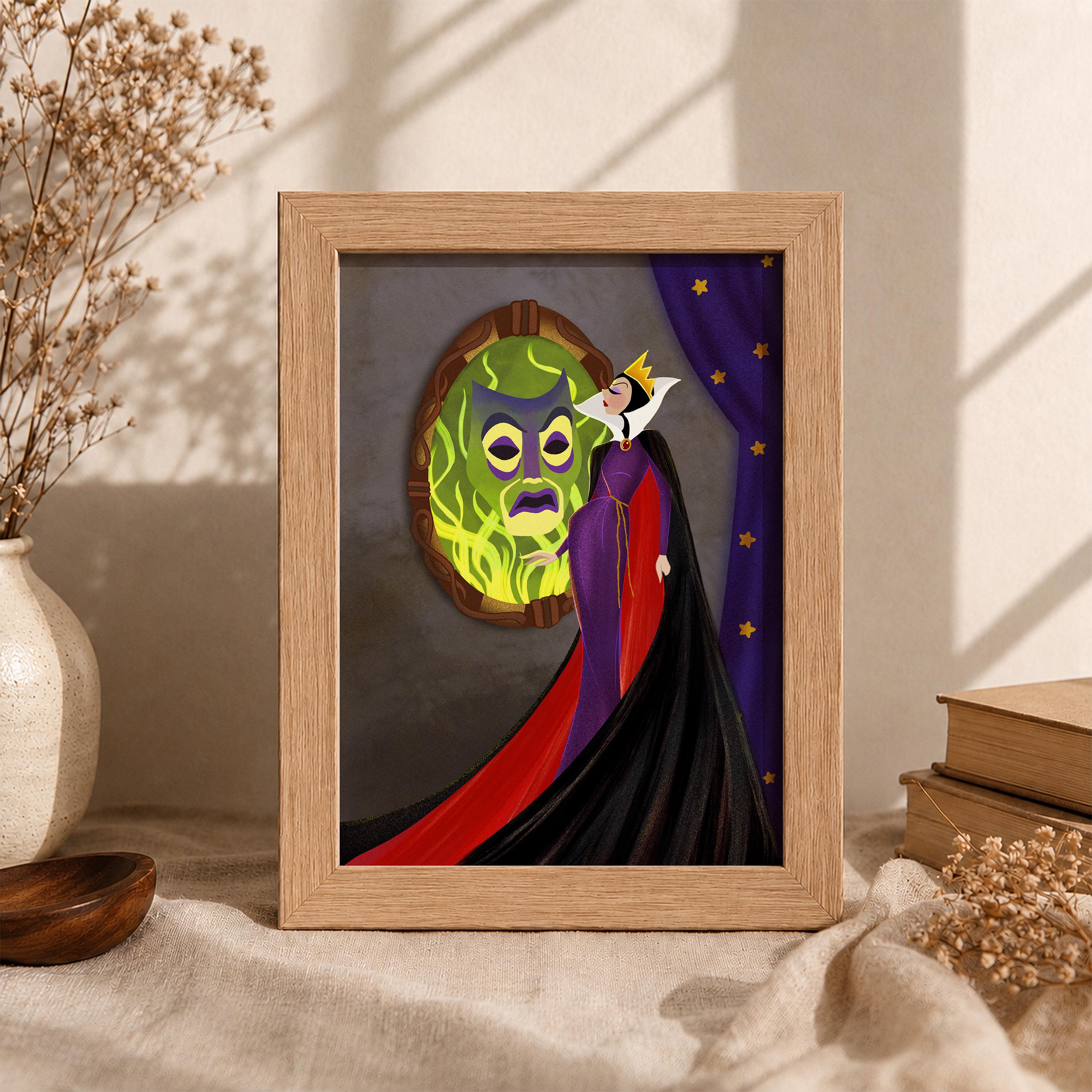 Evil Queen Disney Villain Art Print | Snow White Villain Poster