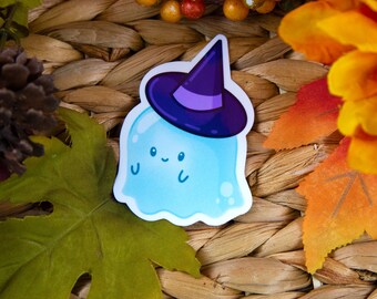 Kawaii Ghost Sticker~ Halloween Kawaii~ Halloween Planner Stickers~ Kawaii Ghost