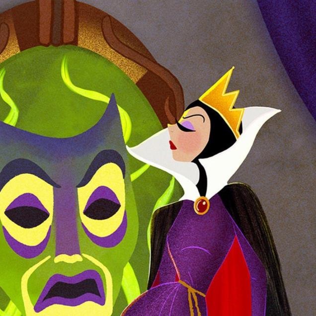 Evil Queen Disney Villain Art Print | Snow White Villain Poster