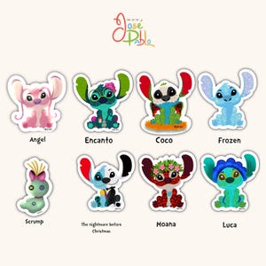 Adorable Lilo and Stitch Disney Sticker for Laptops, Scrapbooks, and Stationery - Cute Kawaii Decal