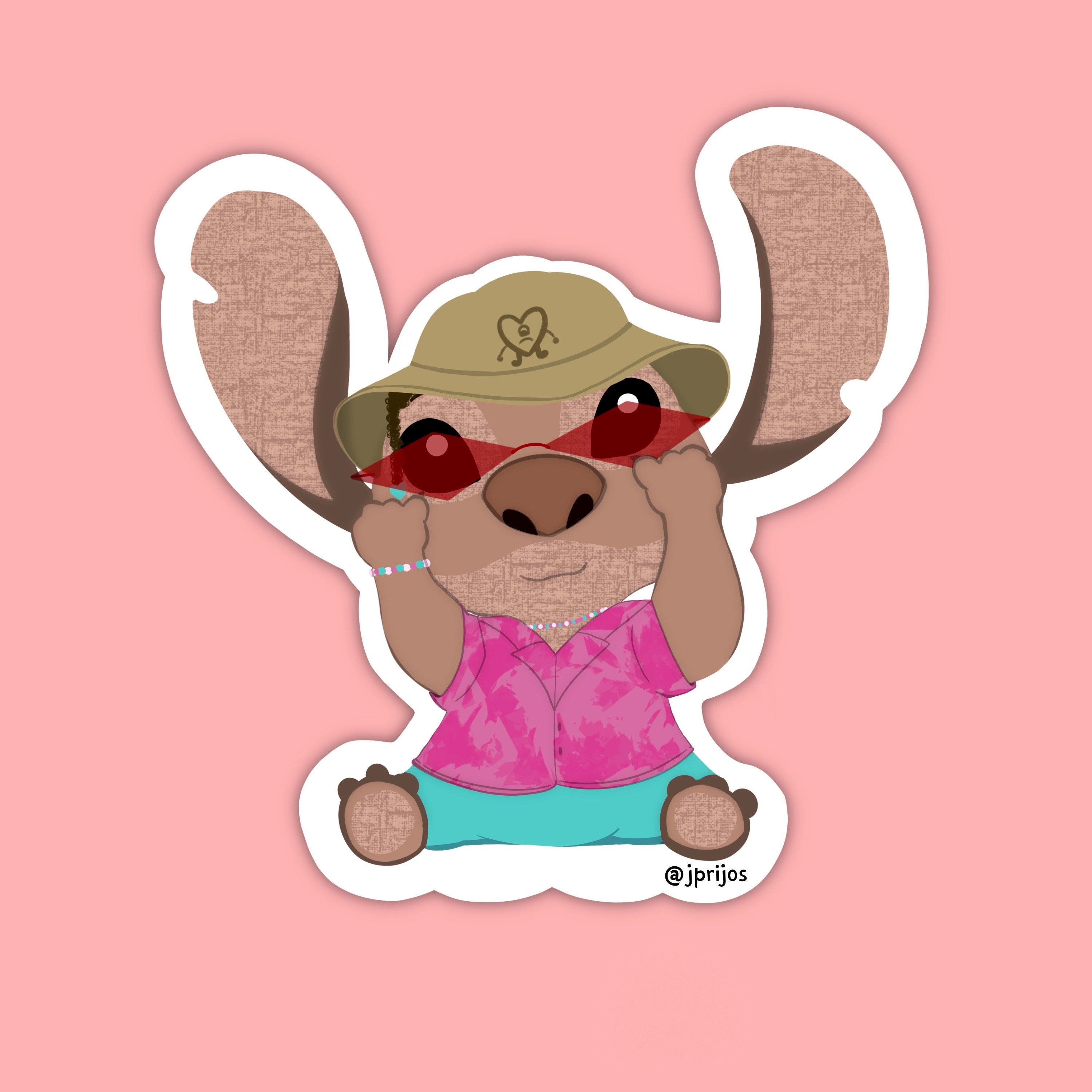 Bad Bunny Lilo and Stitch Sticker Lilo and Stitch Stitch Etsy