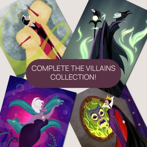 Ursula Disney Villain Art Print | Little Mermaid Villain Poster | Disney Villain Wall Art | Dark Fantasy Decor | Sea Witch Illustration image 8