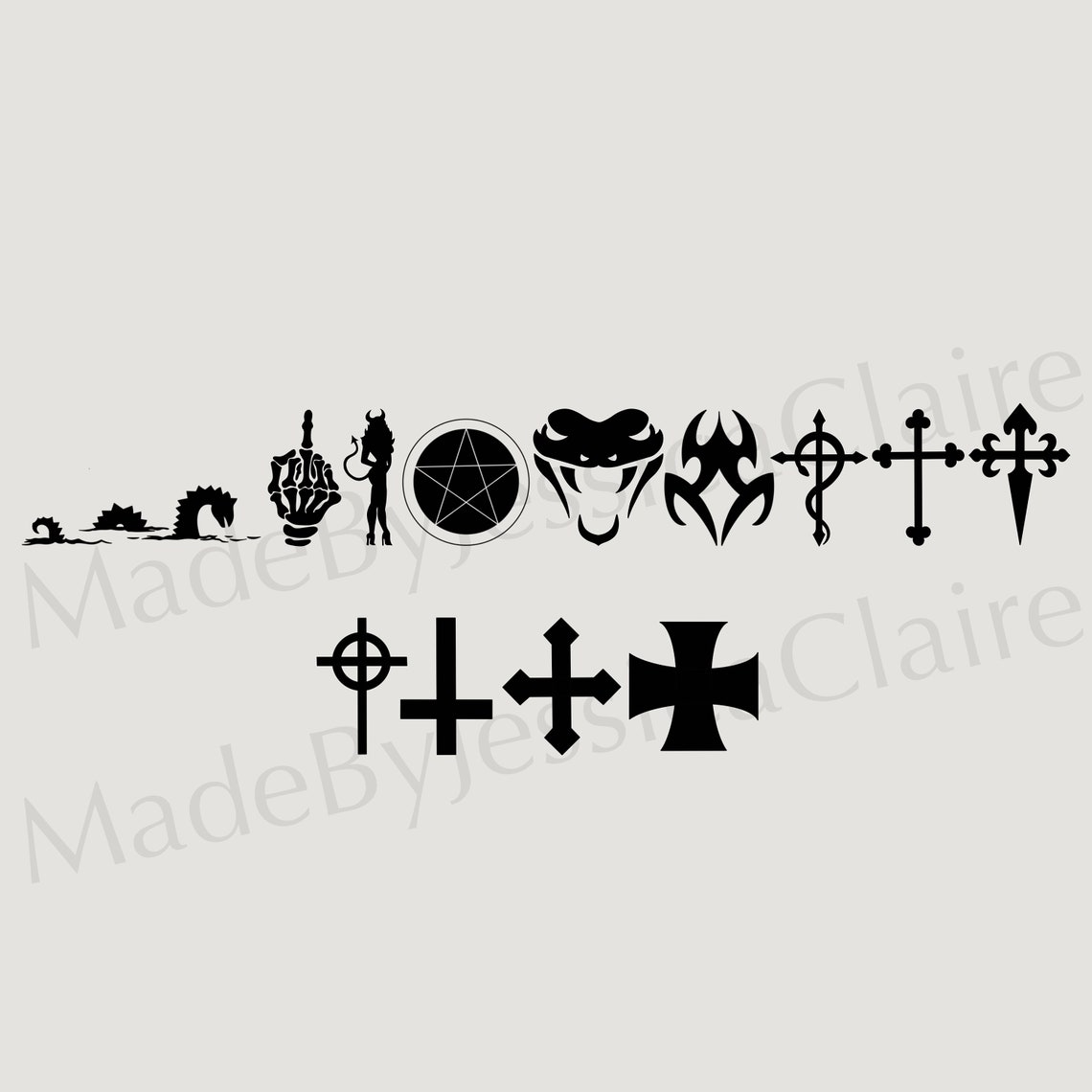 Procreate Tattoos Procreate Tattoo Brushset Tattoo Stencil Etsy UK