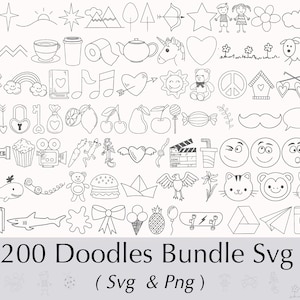 Doodles SVG. Doodle Bundle SVG. Doodles Cut File. Doodle Cut File. Commercial use Included