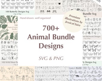 700+ Animal SVG & PNG Designs | Dinosaurs, Dogs, Butterflies (Digital Designs)