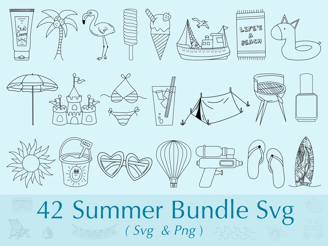 Summer SVG | Summer Bundle SVG | Beach SVG | Sun Svg | Summer Cut Files ...