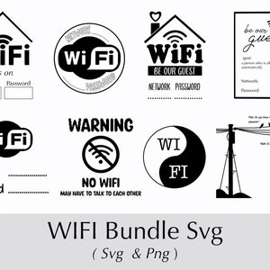 Home Svg | WiFi SVG | WiFiStickers SVG | WiFi DesignBundle SVG | Stickers Svg | Decor Svg | WiFi cut file | Stickers cut file