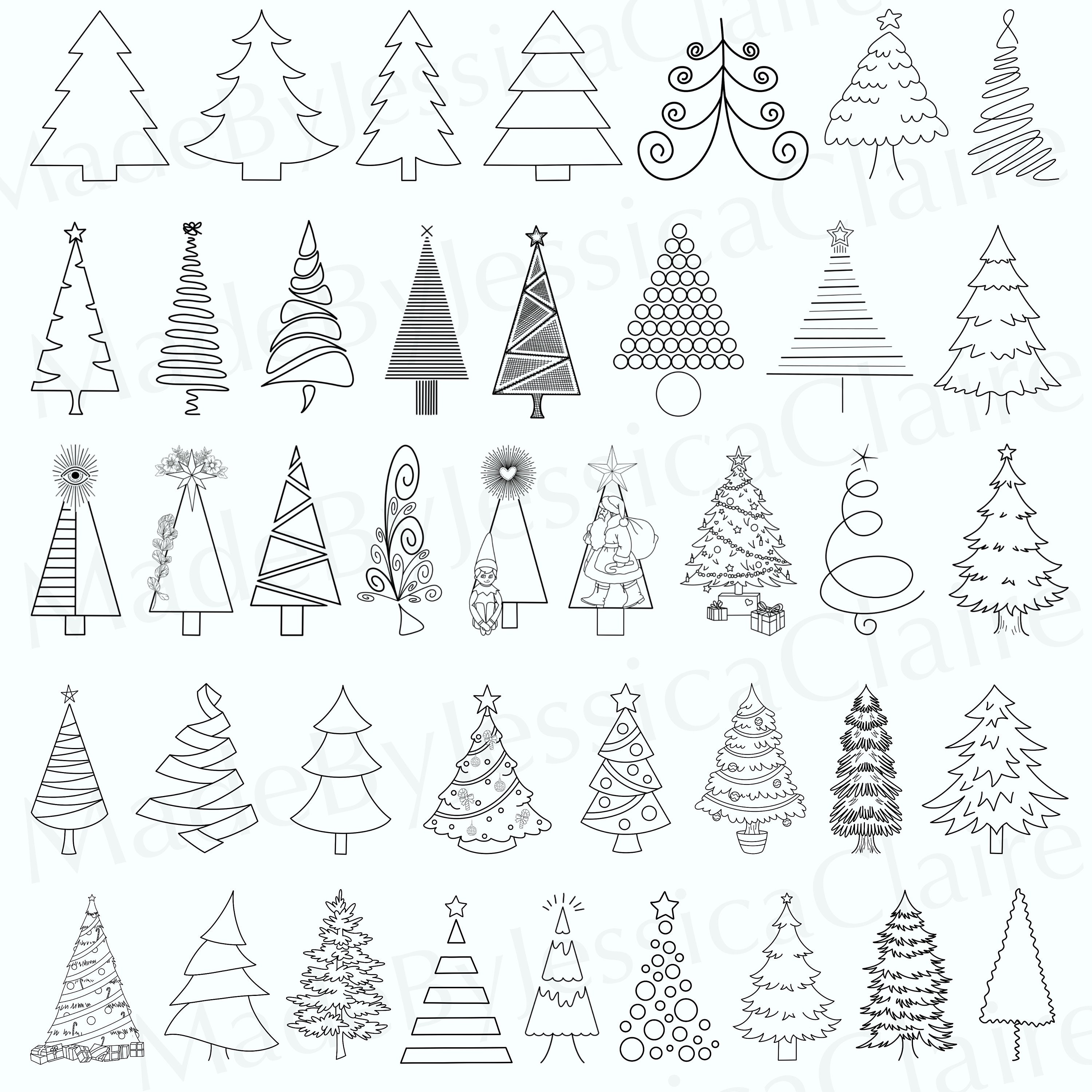 Procreate Christmas Tree Christmas Trees Christmas Tree Etsy