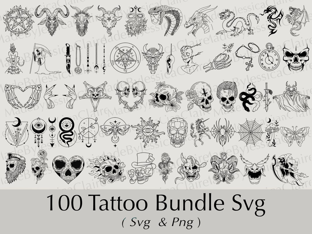 Tattoo SVG | Tattoos SVG | Doodles SVG | Tattoo Cut File | Doodle Cut ...