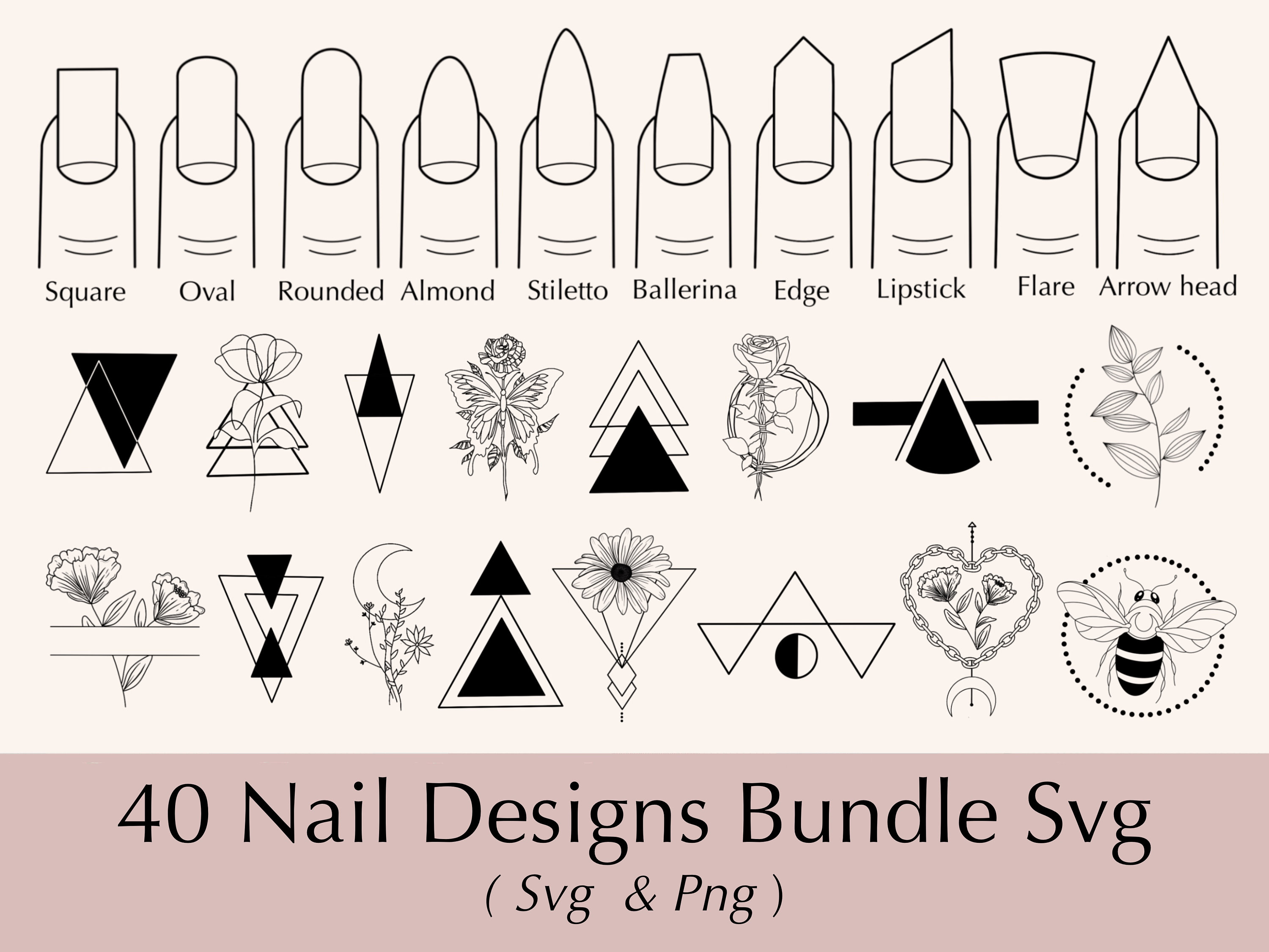 9. Cloud Nail Stencil Templates - wide 2