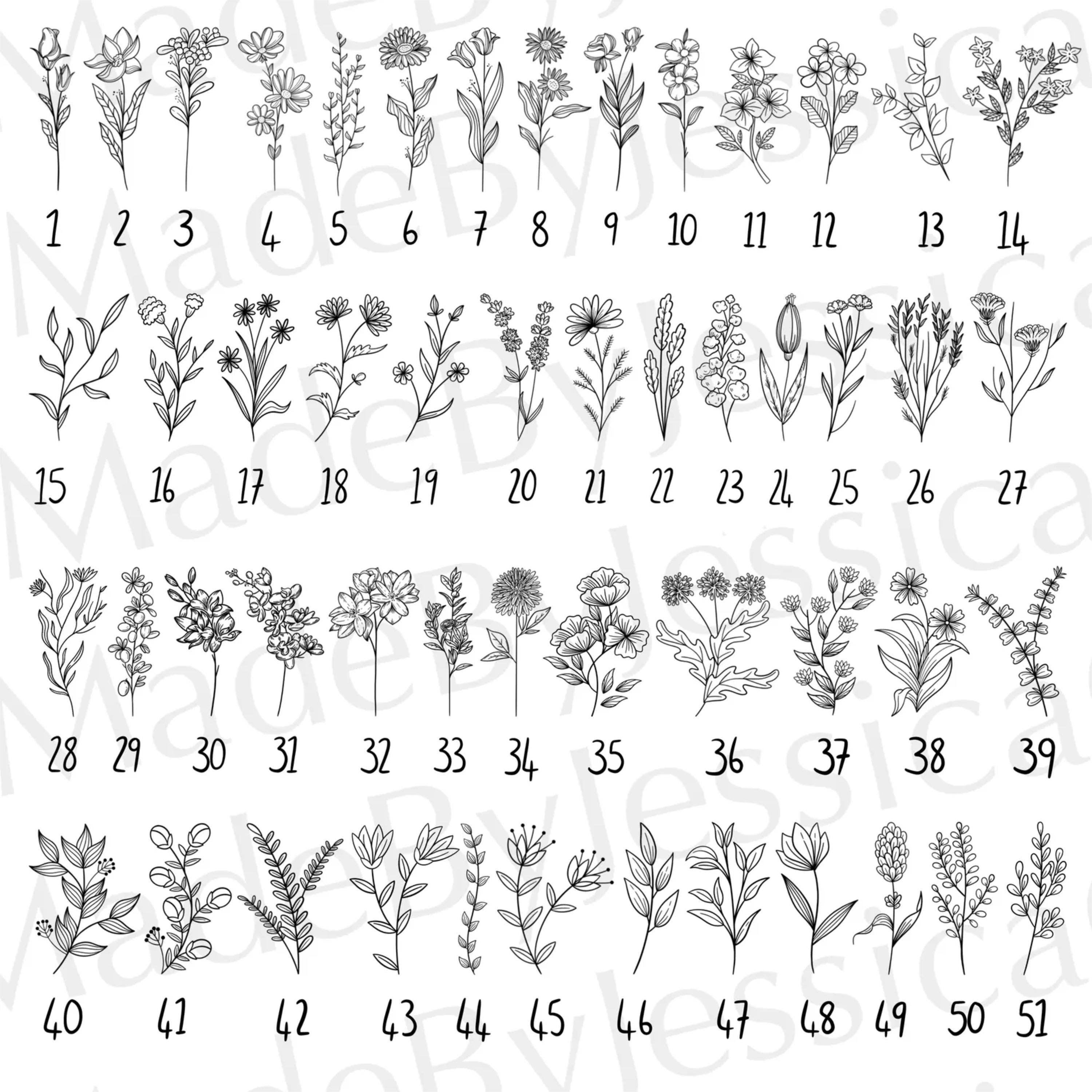 Floral Procreate Stamps Bundle | Wildflowers, Animals (digital Item) - Etsy