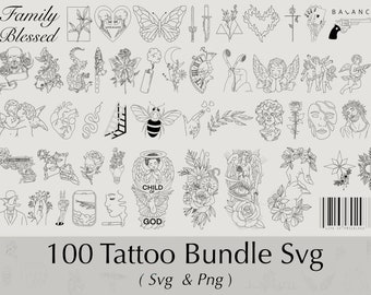 Tattoo SVG. Tattoos SVG. Doodles SVG. Tattoo cut file. Doodle cut file. Commercial Use Included