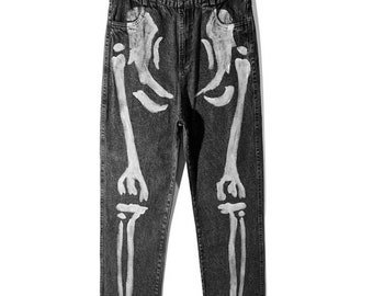 Skeleton Custom Pants - Etsy