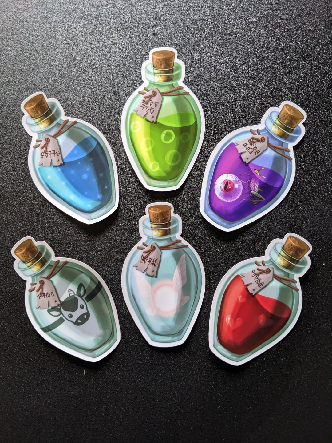 Legend of Zelda Botw Potion Bottle Dye Cut Stickers Etsy