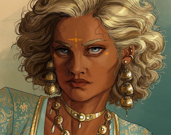 Custom Digital Portrait Commission – Fantasy, D&D, Sci-Fi Character Art (Digital Download)